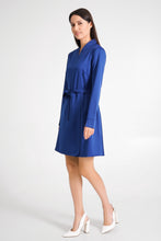 Load image into Gallery viewer, Sapphire blue dress with sleeves