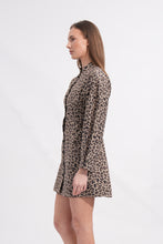 Load image into Gallery viewer, Leopard Print Puff Sleeve Mini Dress