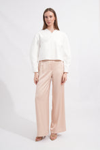Load image into Gallery viewer, Ivory Structured Jacket with Puff Sleeves