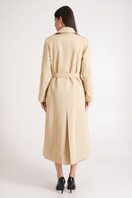 Load image into Gallery viewer, Long beige trench coat