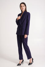Load image into Gallery viewer, Navy pant suit 3 piece set
