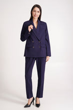 Load image into Gallery viewer, Navy pant suit 3 piece set