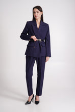 Load image into Gallery viewer, Navy pant suit 3 piece set