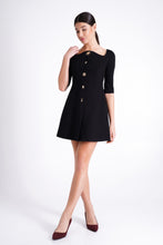 Load image into Gallery viewer, Black cocktail dress