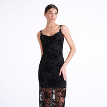 Load image into Gallery viewer, Black lace cocktail dress