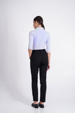 Load image into Gallery viewer, Black high waist cigarette pants