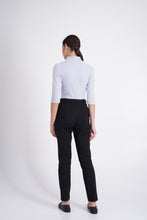 Load image into Gallery viewer, Black high waist cigarette pants