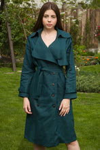 Load image into Gallery viewer, Double breasted linen dress