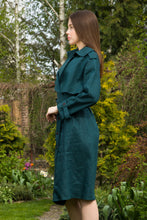 Load image into Gallery viewer, Double breasted linen dress