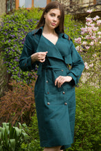 Load image into Gallery viewer, Double breasted linen dress