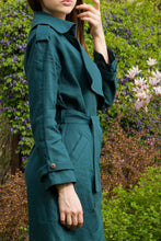 Load image into Gallery viewer, Double breasted linen dress