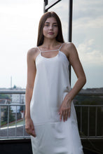 Load image into Gallery viewer, White Strappy Slip Dress