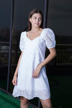 Load image into Gallery viewer, White embroidered summer dress