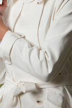 Load image into Gallery viewer, White trench coat