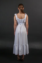 Load image into Gallery viewer, White flowy summer dress maxi