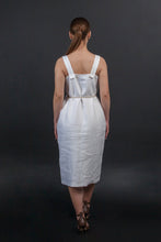 Load image into Gallery viewer, White linen strap dress