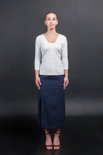 Load image into Gallery viewer, Square neck white blouse