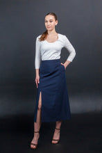 Load image into Gallery viewer, Square neck white blouse