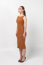 Load image into Gallery viewer, Burnt orange bodycon dress