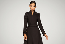 Load image into Gallery viewer, Black high neck dress