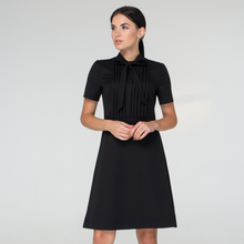 Load image into Gallery viewer, Black bow neck dress mini