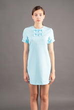Load image into Gallery viewer, Light blue origami dress