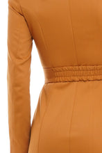 Load image into Gallery viewer, Mustard shawl collar blazer dress