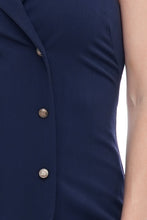 Load image into Gallery viewer, Halter double breasted cocktail dress