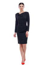 Load image into Gallery viewer, Cowl neck pencil dress