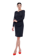 Load image into Gallery viewer, Cowl neck pencil dress