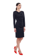 Load image into Gallery viewer, Cowl neck pencil dress