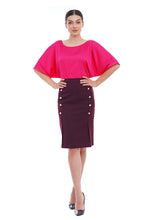 Load image into Gallery viewer, Pink dolman blouse