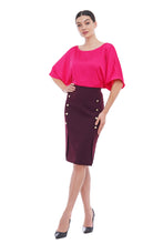 Load image into Gallery viewer, Pink dolman blouse