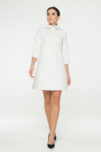Load image into Gallery viewer, White tweed dress