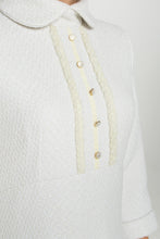 Load image into Gallery viewer, White tweed dress