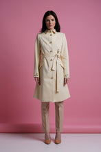 Load image into Gallery viewer, beige cotton trench coat