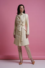 Load image into Gallery viewer, Creamy single breasted trench coat