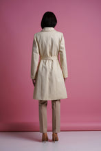 Load image into Gallery viewer, Creamy single breasted trench coat