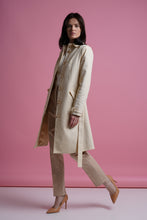 Load image into Gallery viewer, beige cotton trench coat