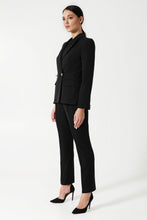 Load image into Gallery viewer, Black notch lapel pant suit