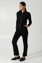 Load image into Gallery viewer, Black zipped sweater