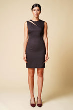 Load image into Gallery viewer, Brown cutout mini dress