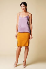 Load image into Gallery viewer, Gray pink satin camisole top