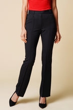 Load image into Gallery viewer, Black High-Waisted Flared Pants with Belt Loops