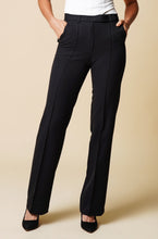 Load image into Gallery viewer, Black High-Rise Wide-leg Trousers