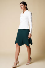 Load image into Gallery viewer, High neck long sleeve white blouse