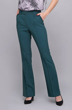 Load image into Gallery viewer, Green high waist flared leg trousers
