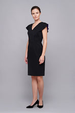 Load image into Gallery viewer, Black angel sleeve dress