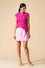 Load image into Gallery viewer, Fuchsia floral print tulip dress