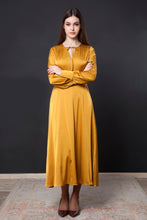 Load image into Gallery viewer, Midi necktie flowy dress